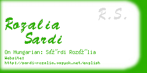 rozalia sardi business card